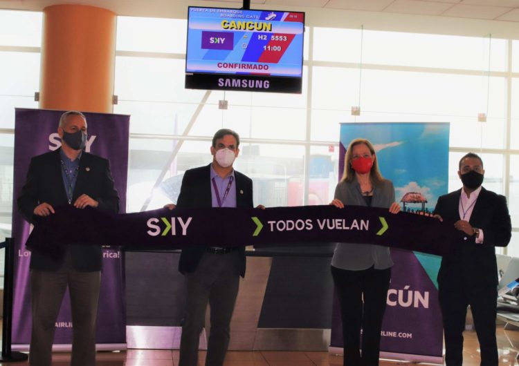 SKY Airline inaugura vuelos desde Lima hacia Cancún